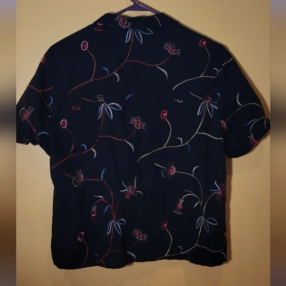 Ruby Rd. Embroidered Button Down - Picture 3 of 3